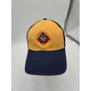 Cub Scouts Hat‎ Cap Snap Back Youth Small Medium Embroidered Patch Wolf Scouts